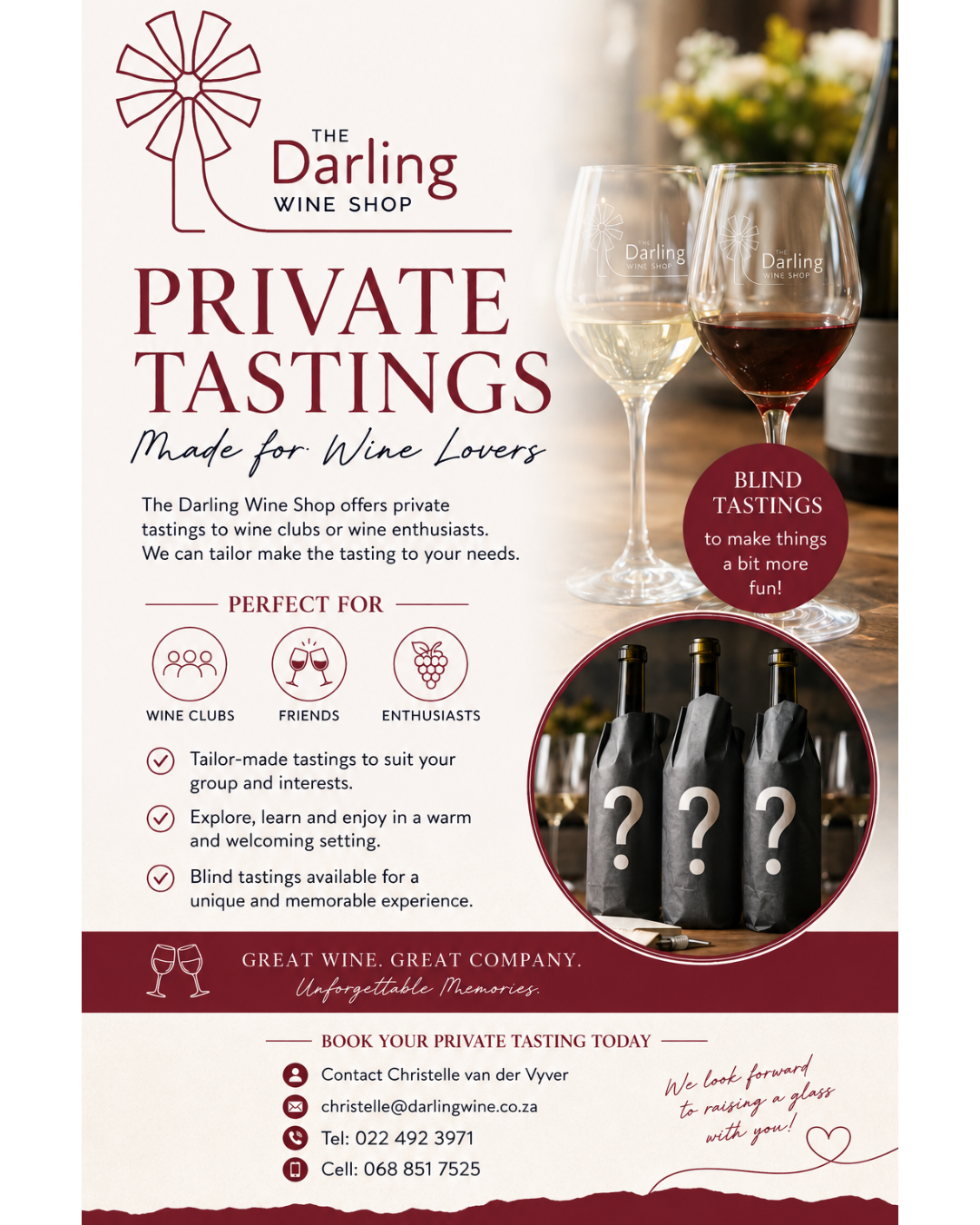 Book a private tasting.